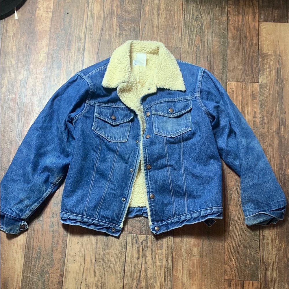 Vintage Madewell Sherpa Medium jean jacket